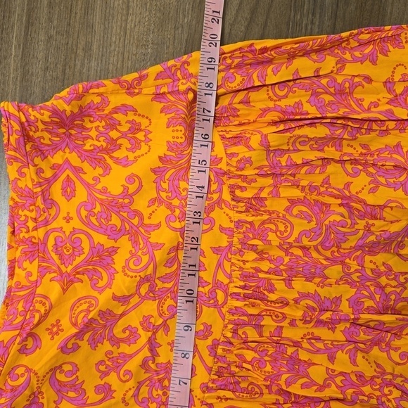 Abel the Label-Anthropologie-Maya Floral Paisley Patterned Maxi Skirt-Size Large - Picture 9 of 13